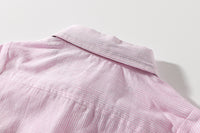 Load image into Gallery viewer, 2 Pieces Set Baby Boys Striped Bow Shirts And Solid Color Rompers Wholesale 22042582
