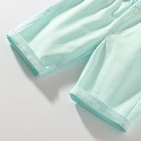 Load image into Gallery viewer, 2 Pieces Set Baby Kid Boys Birthday Bow Print Shirts And Solid Color Rompers Wholesale 22042583
