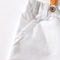 Load image into Gallery viewer, 2 Pieces Set Baby Kid Boys Birthday Bow Print Shirts And Solid Color Rompers Wholesale 22042583
