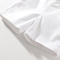 Load image into Gallery viewer, 2 Pieces Set Baby Kid Boys Birthday Bow Print Shirts And Solid Color Rompers Wholesale 22042583
