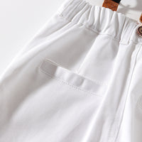 Load image into Gallery viewer, 2 Pieces Set Baby Kid Boys Birthday Bow Print Shirts And Solid Color Rompers Wholesale 22042583
