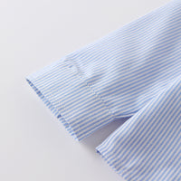 Load image into Gallery viewer, 2 Pieces Set Baby Kid Boys Birthday Striped Bow Shirts And Solid Color Jumpsuits Wholesale 22042585
