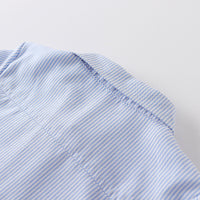 Load image into Gallery viewer, 2 Pieces Set Baby Kid Boys Birthday Striped Bow Shirts And Solid Color Jumpsuits Wholesale 22042585
