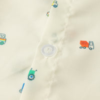 Load image into Gallery viewer, 2 Pieces Set Baby Kid Boys Birthday Car Bow Print Shirts And Solid Color Jumpsuits Wholesale 22042586
