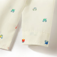 Load image into Gallery viewer, 2 Pieces Set Baby Kid Boys Birthday Car Bow Print Shirts And Solid Color Jumpsuits Wholesale 22042586
