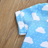Load image into Gallery viewer, 2 Pieces Set Baby Kid Boys Polka dots Print Shirts And Solid Color Shorts Wholesale 22042590
