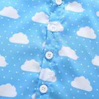 Load image into Gallery viewer, 2 Pieces Set Baby Kid Boys Polka dots Print Shirts And Solid Color Shorts Wholesale 22042590
