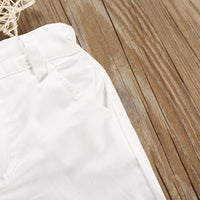 Load image into Gallery viewer, 2 Pieces Set Baby Kid Boys Polka dots Print Shirts And Solid Color Shorts Wholesale 22042590
