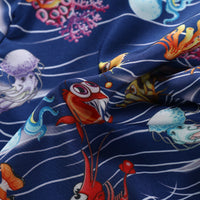 Load image into Gallery viewer, 2 Pieces Set Baby Kid Boys Animals Print Shirts And Solid Color Shorts Wholesale 22042591
