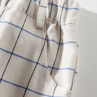 Load image into Gallery viewer, 3 Pieces Set Baby Kid Boys Dressy Birthday Party Solid Color Bow Shirts And Checked Vests Waistcoats And Pants Wholesale 22042596
