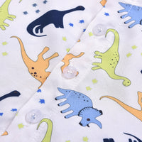 Load image into Gallery viewer, 2 Pieces Set Baby Kid Boys Dinosaur Print Shirts And Solid Color Shorts Wholesale 22042597
