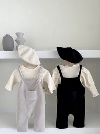 Load image into Gallery viewer, Baby Kid Girls Solid Color Jumpsuits Wholesale 22042605
