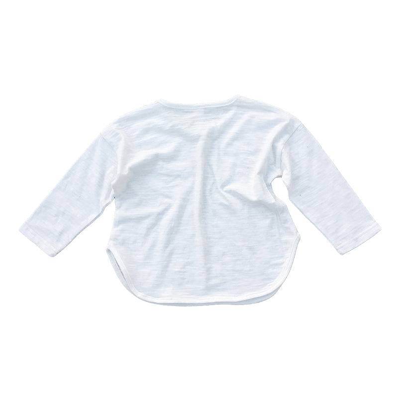 Baby Kid Unisex Solid Color Tops Wholesale 22042909