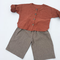 Load image into Gallery viewer, Baby Kid Boys Checked Pants Wholesale 22042910
