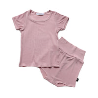 Load image into Gallery viewer, 2 Pieces Set Baby Kid Unisex Solid Color T-Shirts And Shorts Wholesale 220429102
