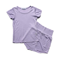 Load image into Gallery viewer, 2 Pieces Set Baby Kid Unisex Solid Color T-Shirts And Shorts Wholesale 220429102

