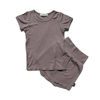 Load image into Gallery viewer, 2 Pieces Set Baby Kid Unisex Solid Color T-Shirts And Shorts Wholesale 220429102
