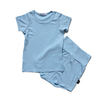 Load image into Gallery viewer, 2 Pieces Set Baby Kid Unisex Solid Color T-Shirts And Shorts Wholesale 220429102
