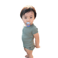Load image into Gallery viewer, 2 Pieces Set Baby Kid Unisex Solid Color T-Shirts And Shorts Wholesale 220429102
