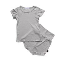 Load image into Gallery viewer, 2 Pieces Set Baby Kid Unisex Solid Color T-Shirts And Shorts Wholesale 220429102
