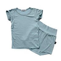 Load image into Gallery viewer, 2 Pieces Set Baby Kid Unisex Solid Color T-Shirts And Shorts Wholesale 220429102

