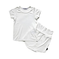 Load image into Gallery viewer, 2 Pieces Set Baby Kid Unisex Solid Color T-Shirts And Shorts Wholesale 220429102
