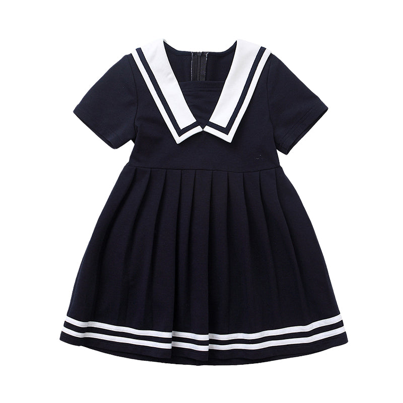 Baby Kid Big Kid Girls Striped Dresses Wholesale 220429120
