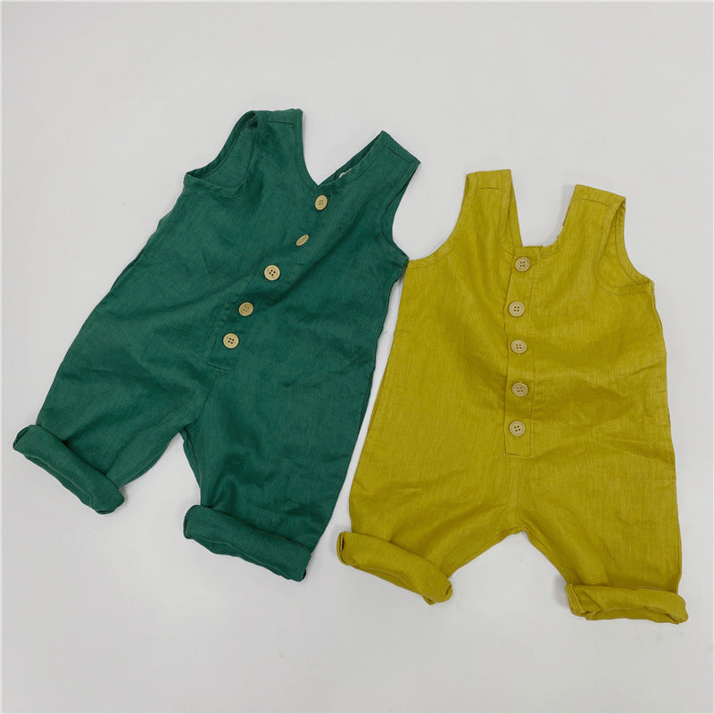 Baby Kid Unisex Solid Color Jumpsuits Wholesale 220429138