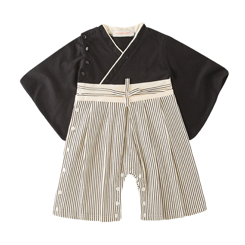 Baby Kid Boys Striped Color-blocking Jumpsuits Wholesale 22042915