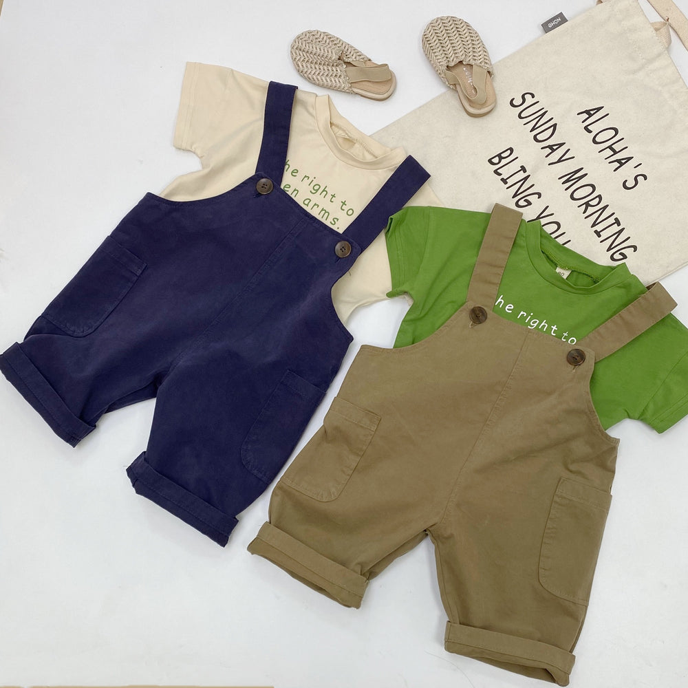 Baby Kid Unisex Solid Color Jumpsuits Wholesale 220429150