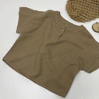 Load image into Gallery viewer, Baby Kid Unisex Solid Color T-Shirts Wholesale 220429155
