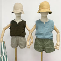 Load image into Gallery viewer, Baby Kid Unisex Solid Color Tank Tops Wholesale 220429161
