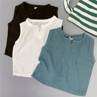 Load image into Gallery viewer, Baby Kid Unisex Solid Color Tank Tops Wholesale 220429161
