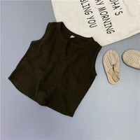 Load image into Gallery viewer, Baby Kid Unisex Solid Color Tank Tops Wholesale 220429161
