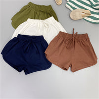Load image into Gallery viewer, Baby Kid Unisex Solid Color Ribbon Shorts Wholesale 220429166
