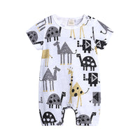 Load image into Gallery viewer, Baby Unisex Letters Animals Car Print Jumpsuits Wholesale 22042917

