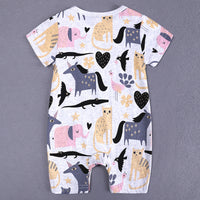 Load image into Gallery viewer, Baby Unisex Letters Animals Car Print Jumpsuits Wholesale 22042917
