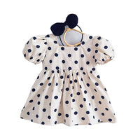 Load image into Gallery viewer, Baby Kid Girls Polka dots Print Rompers And Dresses Wholesale 220429185
