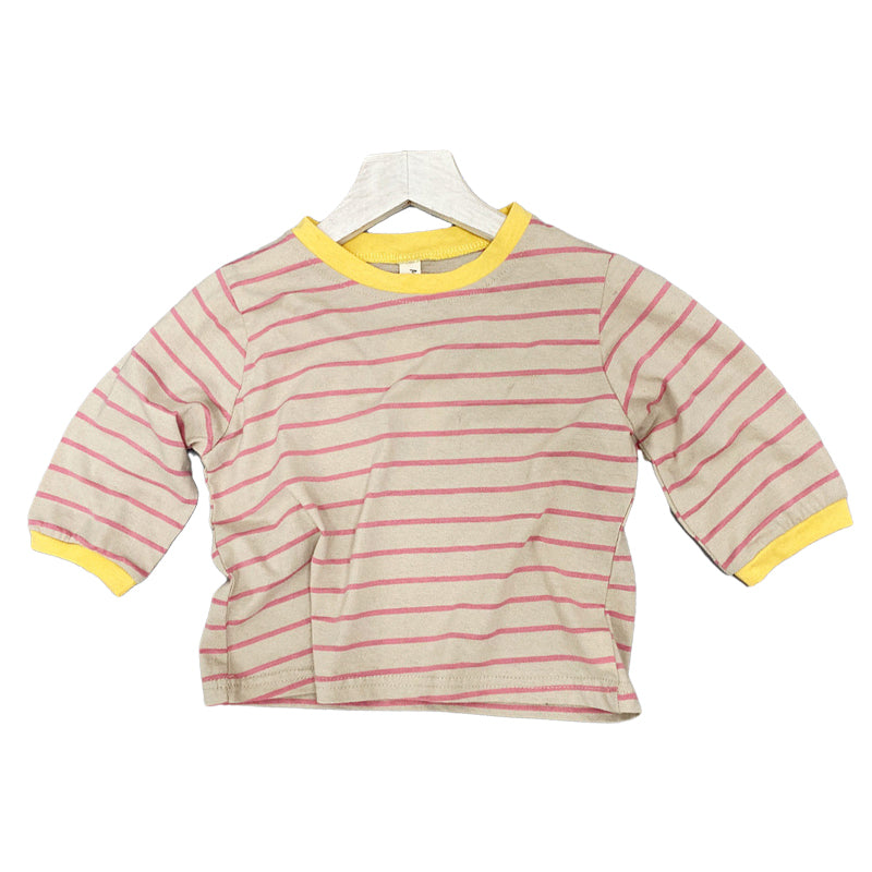 Baby Kid Unisex Striped Color-blocking Tops Wholesale 220429189