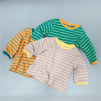 Load image into Gallery viewer, Baby Kid Unisex Striped Color-blocking Tops Wholesale 220429189
