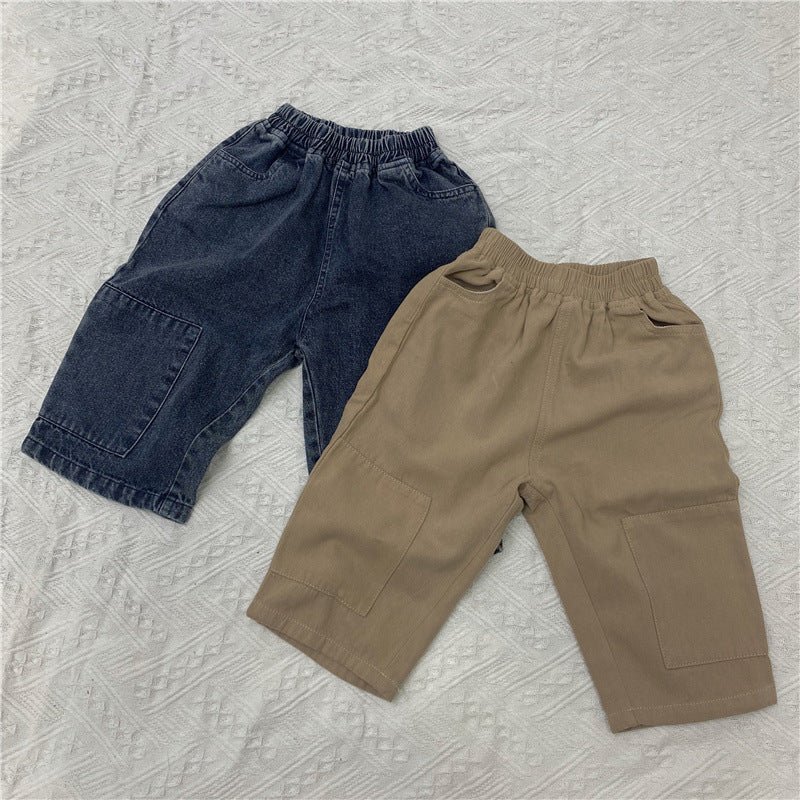 Baby Kid Unisex Solid Color Pants Wholesale 220429193