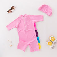 Load image into Gallery viewer, Kid Girls Unicorn Print Beach Jumpsuits Swimwears Wholesale 22042920
