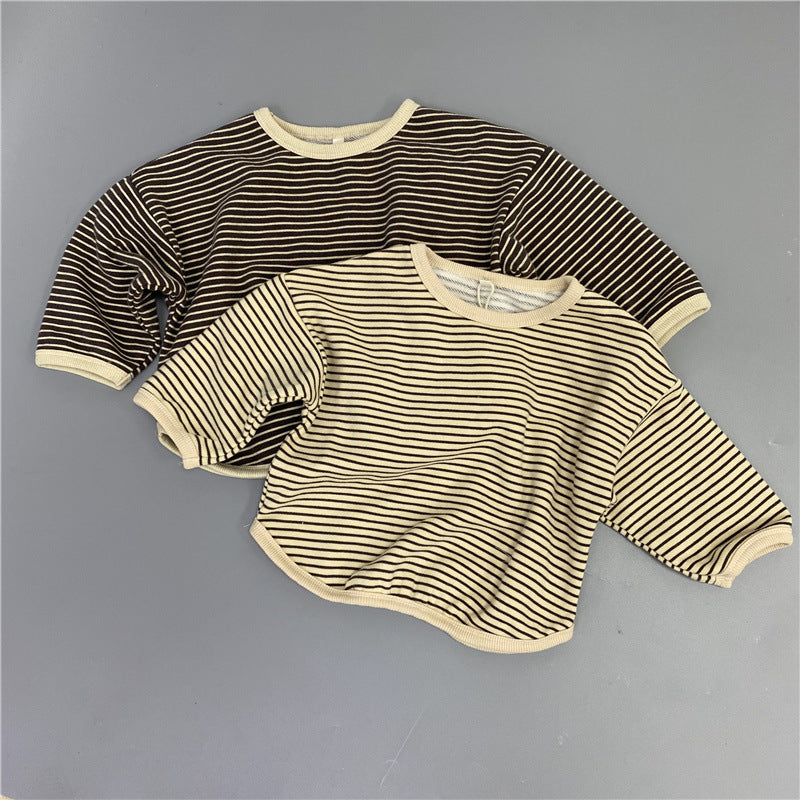 Baby Kid Unisex Striped Tops Wholesale 220429205