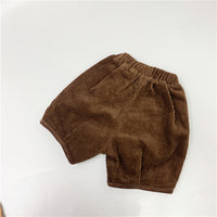Load image into Gallery viewer, Baby Kid Unisex Solid Color Muslin&amp;Ribbed Shorts Wholesale 220429206
