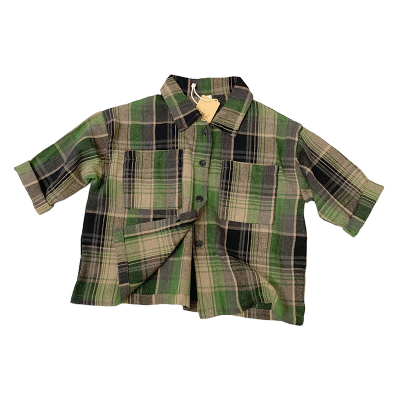 Baby Kid Unisex Checked Shirts Wholesale 220429207