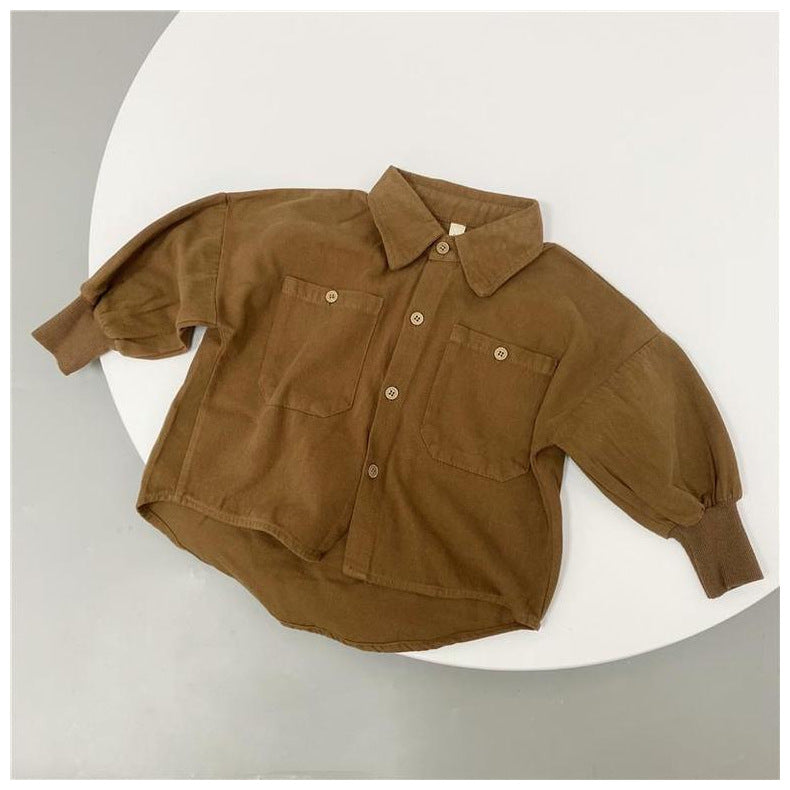 Baby Kid Boys Solid Color Jackets Outwears Wholesale 220429241