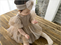 Load image into Gallery viewer, Baby Girls Solid Color Birthday Dresses Wholesale 220429247
