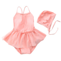 Load image into Gallery viewer, Girls Solid Color Fruit Print Swimwears Wholesale 22042926
