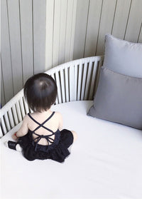 Load image into Gallery viewer, Girls Solid Color Fruit Print Swimwears Wholesale 22042926
