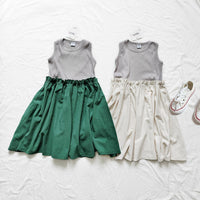 Load image into Gallery viewer, Baby Kid Girls Color-blocking Dresses Wholesale 220429275
